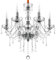 Ridgeyard Moderne Kronleuchter Decke Pendelleuchte Kristall Lampe Befestigung Beleuchtung Home Geschenk (6 Lights)
