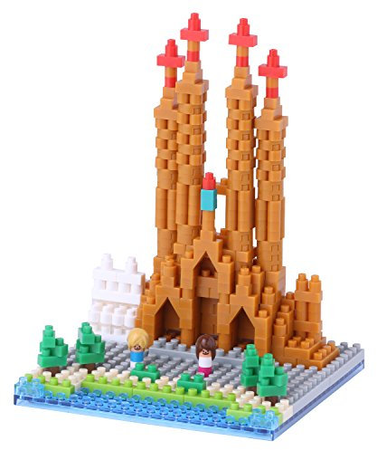 Nanoblock - Sagrada Familia - 3D Puzzle Set von Micro Blocks Constructions - Barcelona Modell - 3D Konstruktion - 2660 Teile