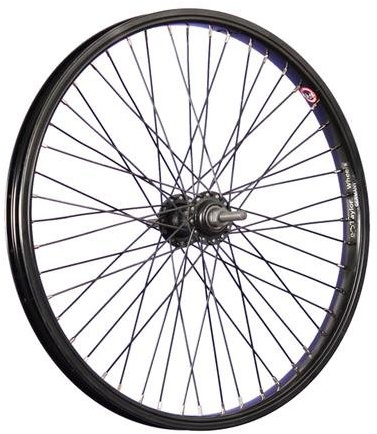 20 Zoll BMX Vorderrad Kastenfelge schwarz 48 Loch Vollachse