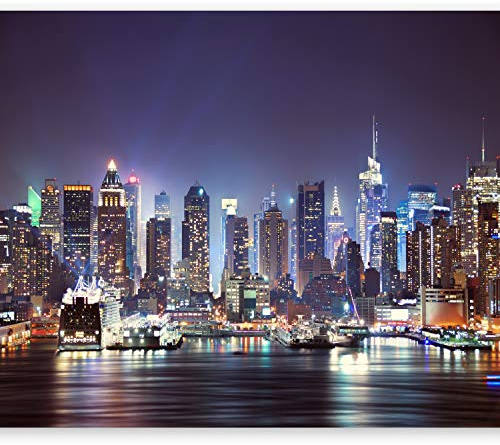 Fototapete murando New York 200x140 cm Vlies Tapeten Wandtapete XXL Moderne Wanddeko Design Wand Dekoration Wohnzimmer Schlafzimmer Büro Flur Stadt City New York d-B-0034-a-b