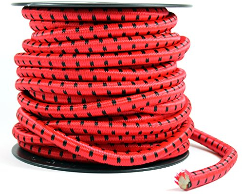 K&B Vertrieb Spanngummi 15m ROT Ø 10mm Abdeckplane Gewebeplane Zeltplane Gummispanner Planenhalter 225