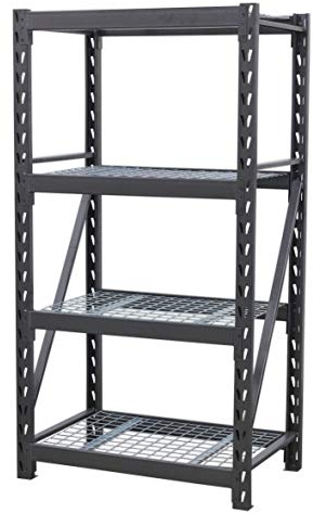 Sealey Heavy-Duty Racking Unit 4 Mesh Shelves, 640kg per Level, 978mm, Black - AP6372