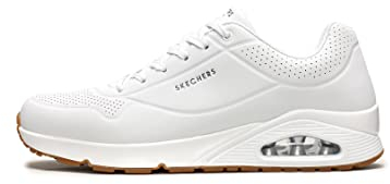 Skechers Uno Stand On Air, Zapatillas Hombre, White Durabuck Trim, 41 EU