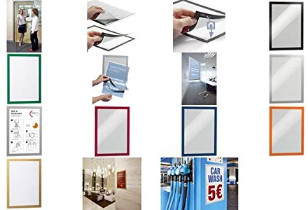 Durable Magnetrahmen DURAFRAME® - A4, 322 x 236 mm, schwarz, 10er Pack; Packungsinhalt: 10 Stück