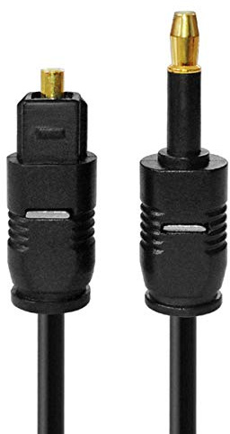 HUANGTAOLI Toslink to Mini Toslink Optical Digital Audio Sound 3.5mm SPDIF Optical Cable (5m)