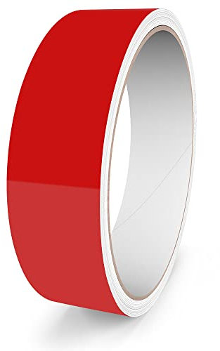Motoking Zierstreifen, Rot Glänzend, 20 mm Breite, 10 m Länge, RAL 3002, Aufkleber Folie Auto Boot Motorrad Wohnmobil Wohnwagen & mehr