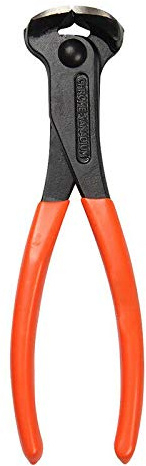 End Cutting Pliers Top Cutting Pliers Heavy Duty Nail Puller Tool with Comfort Grips for Various Cable (8/ 200mm)