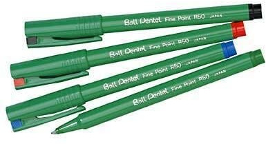 Tintenroller Pentel® Ball R 50 schwarz/blau/rot/grün