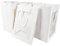 BENECREAT 10 Packungen Weiße Kraftpapier Geschenktüten mit Fenster 25x18x13cm Papier Einkaufstaschen Einzelhandelstaschen für Partybevorzugung, Blumensträhne, Lebensmittellagerung und mehr
