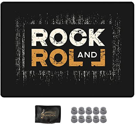 YUANZHOU Alfombra Batería Kit de Batería para Niños Alfombrilla Antideslizante Alfombrilla Insonorizada para Caja de Bombo y Otros Instrumentos Musicales,120×80cm-B