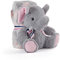 Kuscheldecke Baby Jungen Mädchen mit Kuscheltier - Babydecke mit Sternen Kleinkind ab 0+ Monaten mit Plusch Spielzeug - Pluschtier Supersoft Weich mit Decke Kinder 1 2 3 Jahre - 120x80 cm (Elefant)
