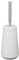 Tiger Tess Toilettenbürstenhalter mit flexibler Swoop WC-Bürste, WC-Bürstengarnitur freistehend oder zur Wandmontage (Kleben oder Schrauben), Farbe: Weiß / Hellgrau