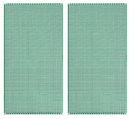 sourcing map 2 Stück PCB Board Einseitige Leiterplatten für Prototyping von Gedruckten Schaltungen Durchkontaktierte Löcher für DIY Löt Elektronikprojekte 130mm x 250mm