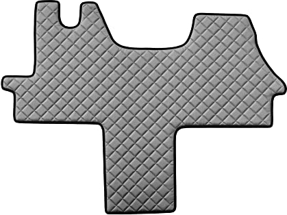 F-CORE Volle Deckung Fußmatten Van für Citroen Jumper II 05.06-12.14 FIAT DUCATO III 07.06- Peugeot Boxer II 05.06-12.14 Sitz 1+1 GRAU