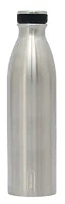 TANDEM - Botella Agua Acero Inoxidable 750ML - Acero Gris, Botella Térmica para Adultos Unisex - Termo Agua Fría y Caliente