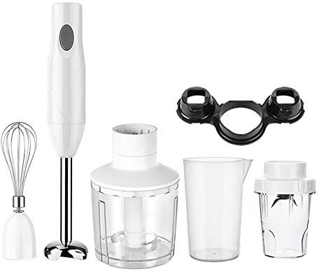 Matybobe 5 in 1 Hand Blender 250W, Stick Blender, 600mL Mixing Beaker Meat & Vegetable Grinder, Egg Beater, Food Smoothies Chopper with Black Accessory Bracket