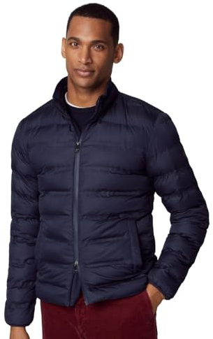 HACKETT LONDON Herren Lw Moto Steppjacke, Blue (Navy), L