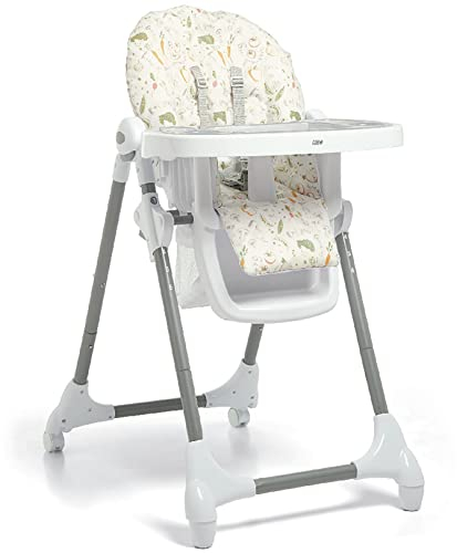 Mamas & Papas Snax - Trona ajustable, reclinable, plegable con bandeja extraíble, Wonky Veg