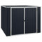Festnight Gerätehaus Metall Geräteschuppen Gartenhaus Geräteschrank Gartenschuppen Fahrradschuppen Lagerschuppen Outdoor Schrank Garten Schuppen Fahrradgarage, Anthrazit,195x198x159 cm