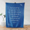 Schrift Decke Gebetsdecke – leichte 127 x 165,1 cm Überwurfdecke – Schrift blaue Überwurfdecke für Couch & Bett – weiche Decke – heilende Geschenke für Frauen – warme Decke für Bett
