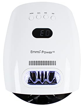 Emmi Nail Power 48 UV/LED-Lichthärtungsgerät I UV Lampe für Gelnägel mit eingebautem Akku I Nagellampe mit Startsensor, LED-Anzeige & 3 Timer-Einstellungen