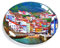 Asturias España imán nevera nevera congelador imán pegatina recuerdo decoración oval cristal imán cocina pizarra blanca