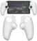 Buziba Controller Silicone Cover Split Protective Sleeve Controller Skin for for Sony PS5 Playstation Portal Handheld Game Console Soft Rubber Case(White)