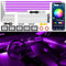 Acrylic Interior Car LED Strip Light with Wireless APP, Car Accessories 18 in 1 with 175 inches 593 LEDs Fiber Optic Car Ambient Lighting Kits, RGB Dynamic Music Sync Neon LED Strip Light for Car