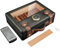 FANKAI Zigarren-Humidor, PU-Leder-Zigarrenetui mit Glasplatte, Luftbefeuchter-Hygrometer, Zedernholzfutter für 50 Zigarren