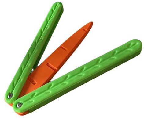 Drfeify Cuchillo de Zanahoria, Cuchillo Impreso en 3D, Juguete Plegable, Lindo Cuchillo para Aliviar el Estrés, Cuchillo Sensorial, Juguetes Inquietos para Fiesta de Juegos Familiares