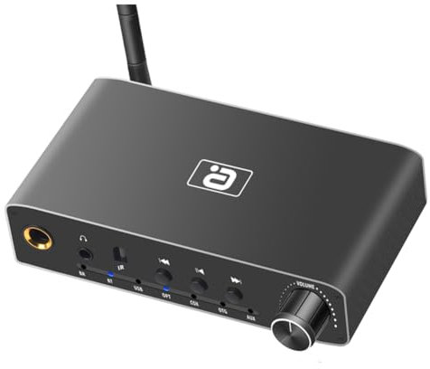 Ycagrain Transmisor Receptor Bluetooth 2 en 1 Convertidor de Audio óPtico Digital A AnalóGico Coaxial Adaptador de Amplificador de Auriculares-Enchufe de la UE
