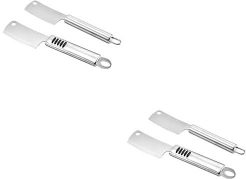 Cabilock 4stücke Edelstahl Mini-küchenbeil Käsemesser Multifunktionales Rutschfestes Design Für Präzises Schneiden Und Servieren Für Zuhause Und Gastronomie