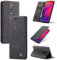 SLWYF Handyhülle für Xiaomi Mi 9T/Mi 9T Pro/Redmi K20/K20 Pro Hülle,PU Leder Flip Tasche Klappbar Magnet Wallet Lederhülle, Silikon Bumper Klapphülle Case mit Kartenfäch für Xiaomi Mi 9T, Schwarz