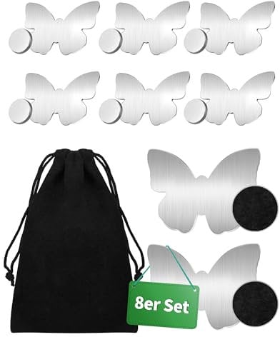 NETONDA 8PCS Tischdeckenbeschwerer Extra Schwer Tischdecken Beschwerer draußen Tischdeckenhalter Clip Tischdeckengewichte Magnet Tischdeckenklammern Edelstahl Tischklammern für alle Tisch Gardinen