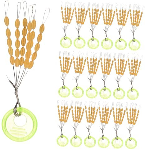 Sosoport 4sets Bright Color Fishing Float Stops Jigger Floats for Pole Fishing Sea Accessories Stoppers for Carp 60pcs*4