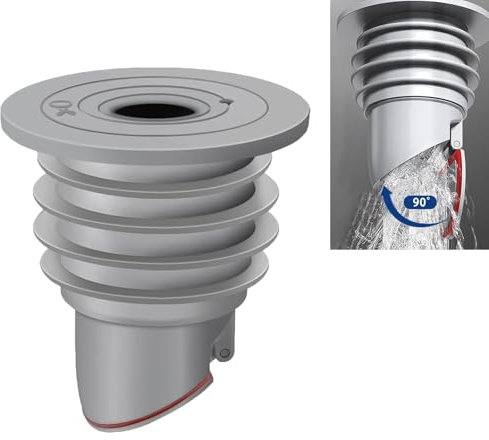 Neuytiky 45-50mm Guarnizione per Tubo di Scarico Della Lavatrice Tappo di Tenuta,Grigio Silicone Deodorante Tappo Di Chiusura Anello Tappo,per Tubo di Scarico per Lavatrice,Lavello