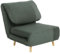 HOMCOM 2-in-1 Schlafsofa Schlafsessel Verstellbar Klappmatratze Gästebett im Cord-Optik, für Schlafzimmer, Wohnzimmer Grün 82 x 89 x 83 cm