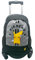 ToyBags Mochila Escolar Pokemon Pikachu - Doble Compartimento Adaptable + Carro Negro Proteccion Lateral Y STOPER Frontal Anti CAIDA 4 Ruedas giratorias - 44 X 31 X 21.5 CM