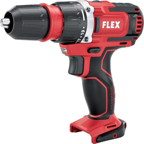 FLEX 2-Gang Akku-Bohrschrauber 12 V (2-Gänge, 12 V, Akku-Bohrschrauber, Gürtelclip, Bitgarage, Bithalter, 2,5/5,0 Ah Akkukapazität, Handwerkzeug, Handbohrer) 533846