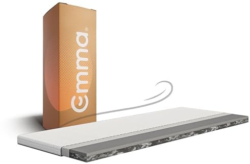 Emma Premium Topper 140x200 | Atmungsaktiver & Klimaregulierender Matratzentopper | 8 cm Höhe | Waschbarer Bezug