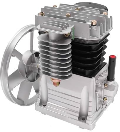 Air Compressor Pump Head, 3HP 250L/min Piston Cylinder Air Compressor Pump Motor 960Rpm 2 Cylinders Compressor Pump Head Air Tool, for Electronics, Machinery, Construction