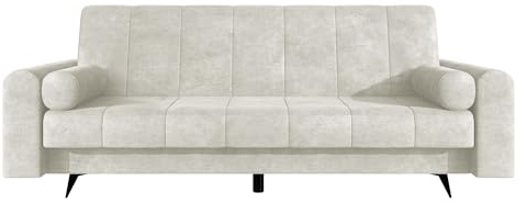 Mirjan24 Schlafsofa mit Bettkasten Zuri, Sofa mit Schlaffunktion, Polstersofa, Bettsofa, Couch, Bettfunktion, Couchgarnitur, Dauerschläfer-Sofa (Lumo 55)