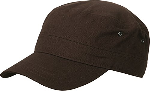 Army Military Cap im Kuba Castro Look in Braun braun