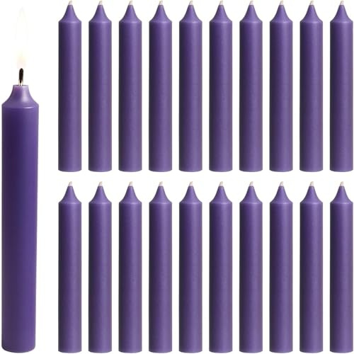Biedermann and Sons Baumkerzen, 20 Stück, violett, 4-Inch