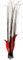 GURU SHOP Tischleuchte/Tischlampe `Mandiri`, in Bali Handgemacht aus Naturmaterial, Baumwolle - Rot, 80x30x20 cm