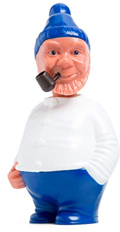 corpus delicti :: Seemann Wackelfigur – magnetischer Parkscheinhalter und Notizhalter - Pullover weiß (SEPw)