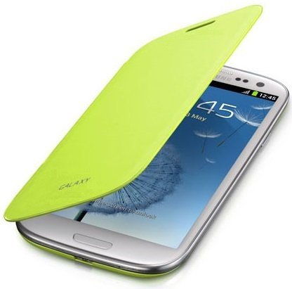 itronik® Flip Cover Schützende Display-Klappe für Samsung Galaxy S3 SIII I9300 grün