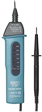 EMOS Spannungsprüfer/Volttester/Spannungstester / 12 V - 600 V/AC/DC/Polaritätsanzeige