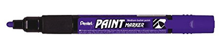 PENTEL Paint Marker MMP20 Permanent Marker - Purple (Pack of 6)