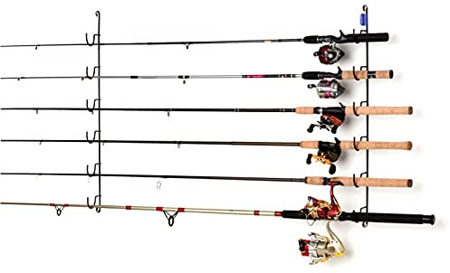 Rack'em Horizontal 6-Rod Fishing Rod Rack